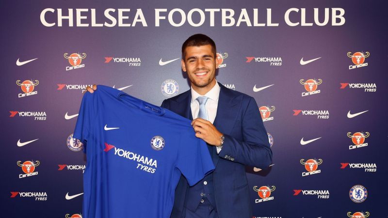 Chelsea spent club record &pound;60 million on Alvaro Morata in 2017