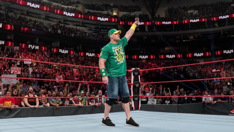 John Cena got a warm welcome on WWE RAW