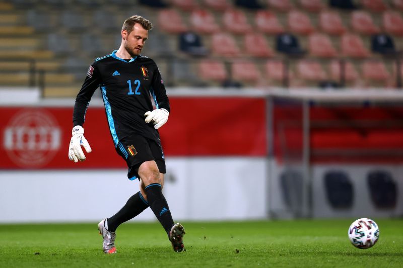 Mignolet in action for Belgium