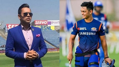 Aakash Chopra (L) and Ishan Kishan