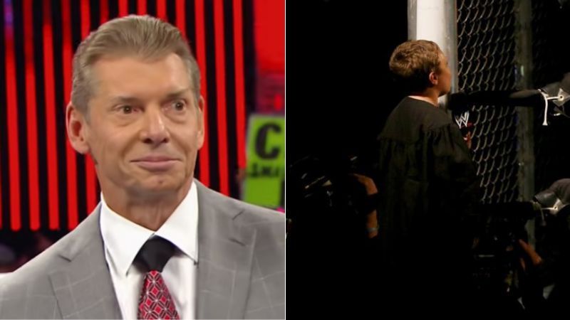 Vince McMahon (left); John DiGiacomo&#039;s son (right)