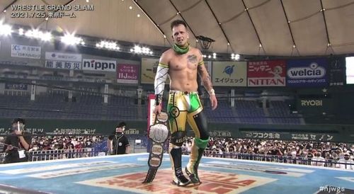 Robbie Eagles won the IWGP Jr. Heavyweight Championship at Wrestle Grand Slam