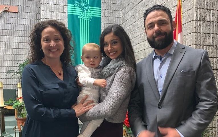 Bianca Carelli with Santino Marella and her aunt