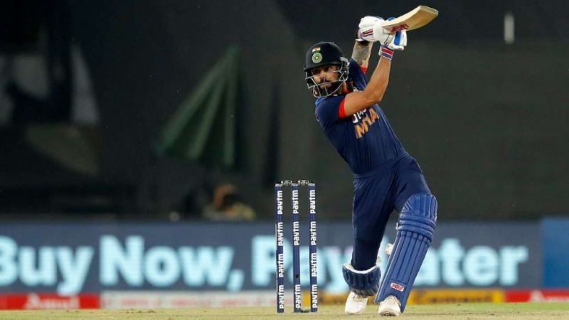 Virat Kohli scored a half-century against West Indies earlier this year