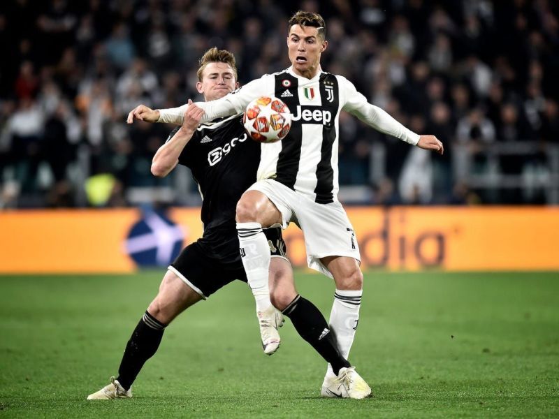 Matthijs de Ligt (left) and Ronaldo are now teammates at Juventus.