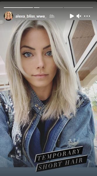 Alexa Bliss showed off her short hair on Instagram