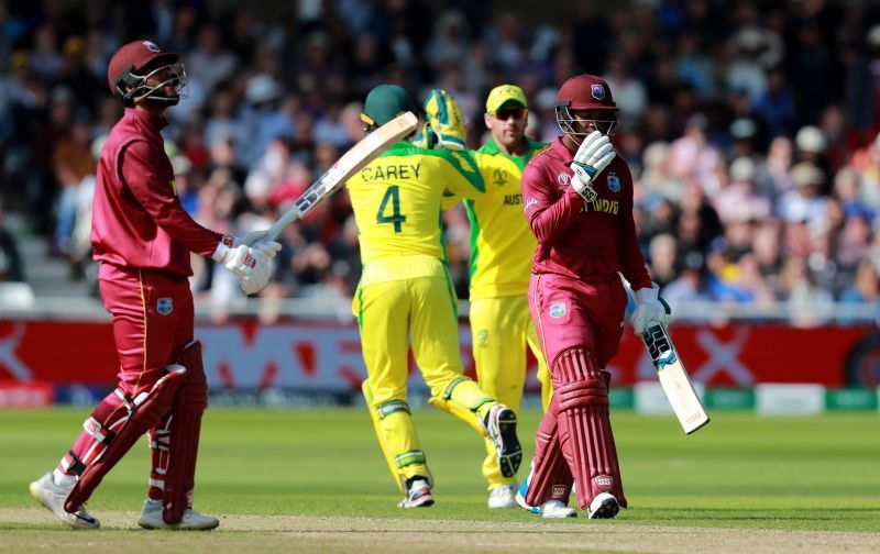 Australia and West Indies played their last ODI match during the 2019 Cricket World Cup.