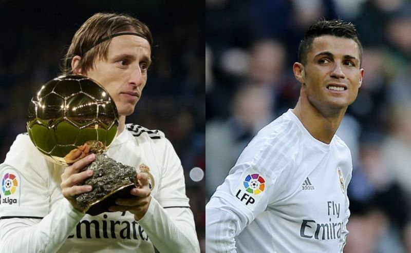 Luka Modric and Cristiano Ronaldo