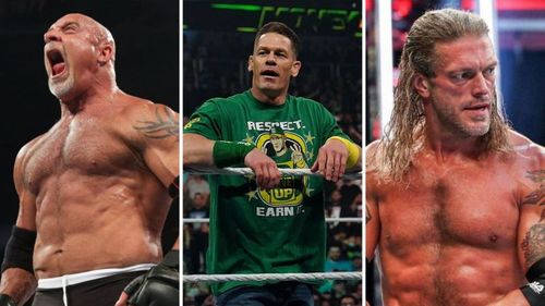 Goldberg, John Cena, and Edge are all on WWE's roster