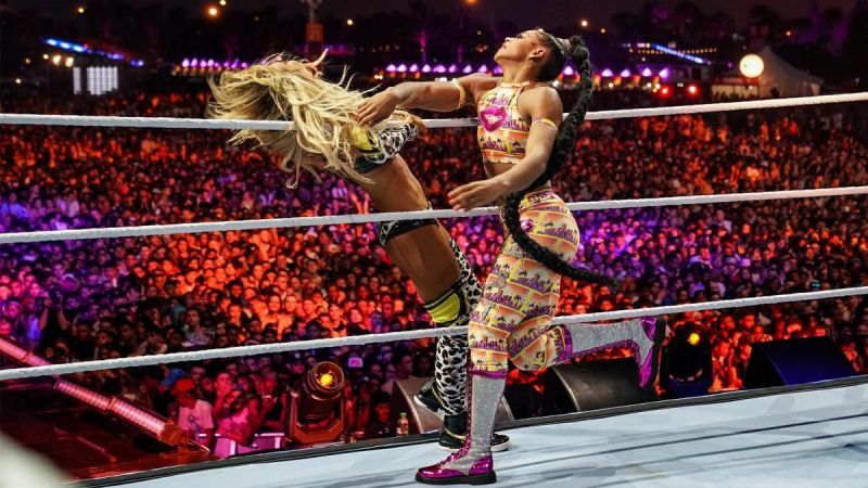 Bianca Belair defeated Carmella in a title match last week