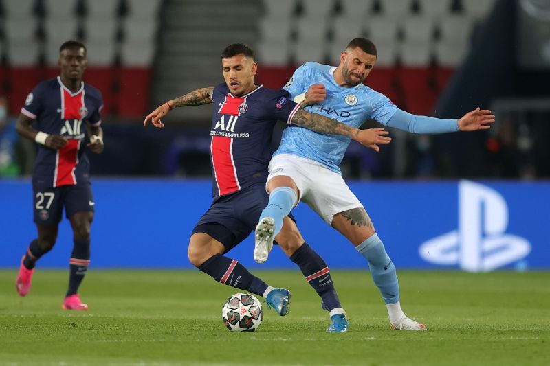 Paredes in action for PSG