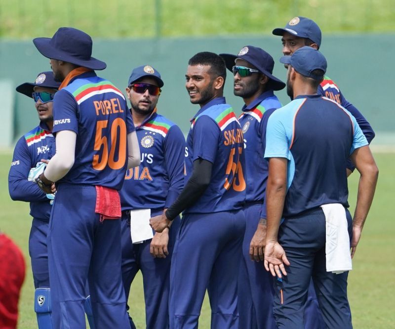 Indian team players in Sri Lanka