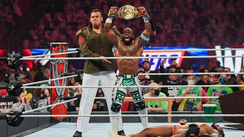 Apollo Crews has been the WWE Intercontinental Champion since WrestleMania 37 Night Two