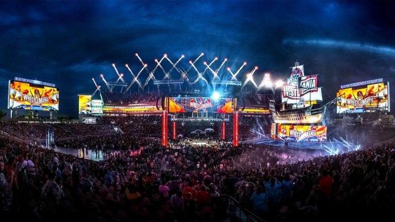 WrestleMania 37 at Raymond James Stadium in Tampa, FL