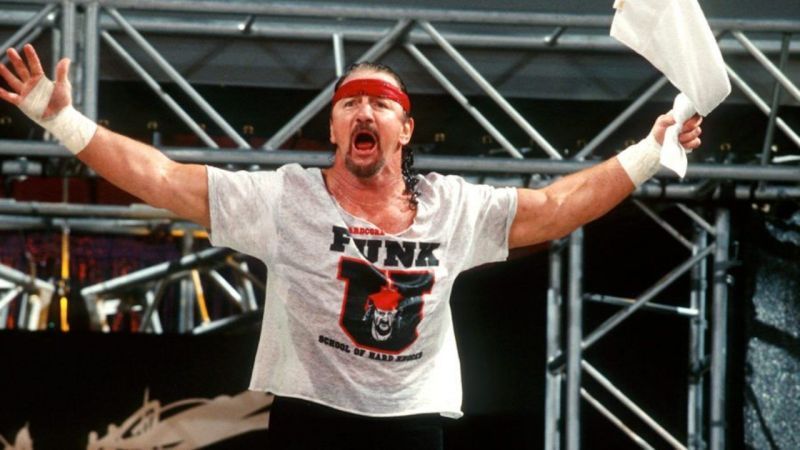 Terry Funk is a WWE Hall of Famer but perhaps the greatest hardcore legend of all time