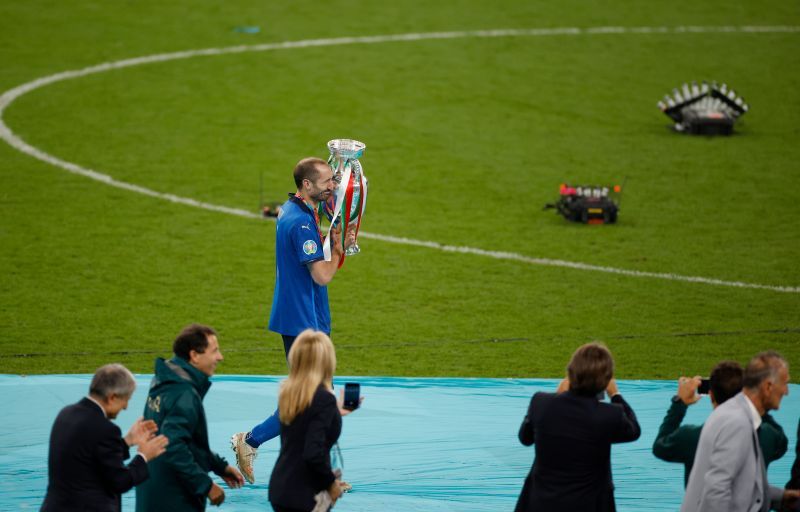 Giorgio Chiellini&#039;s stakes have never been higher. (Photo by John Sibley - Pool/Getty Images)