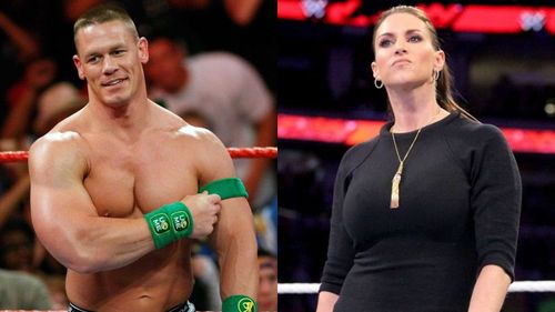 John Cena and Stephanie McMahon