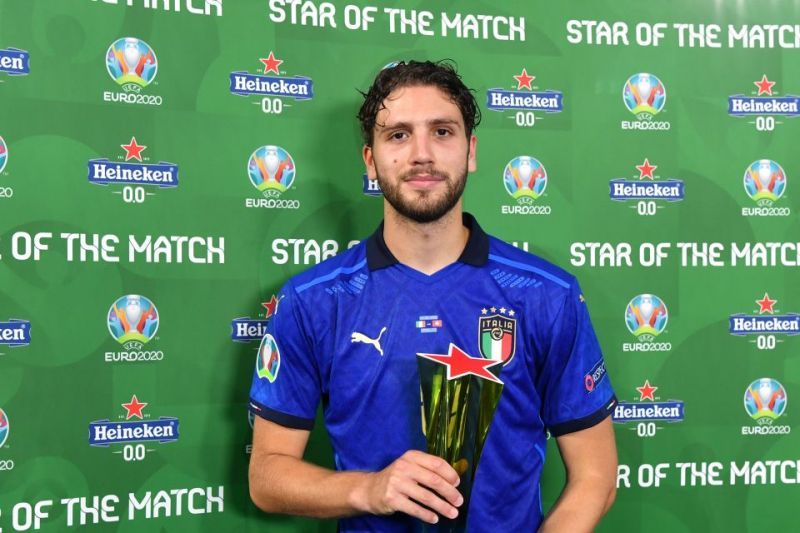 Locatelli's brilliant performance against Switzerland won him the Man of the Match award