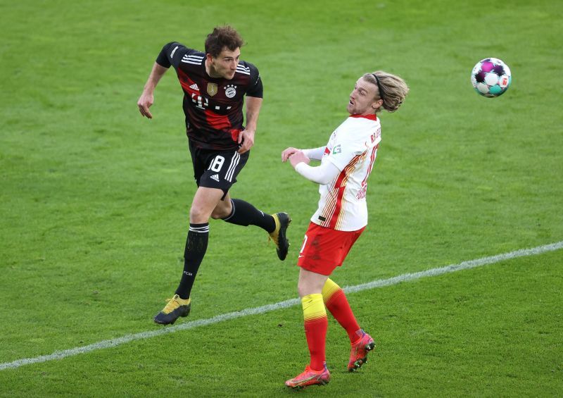 Leon Goretzka (L) can pose an attacking threat. (Photo by Alexander Hassenstein/Getty Images)