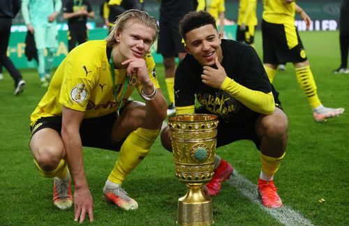 Erling Haaland (left) and Jadon Sancho (right)