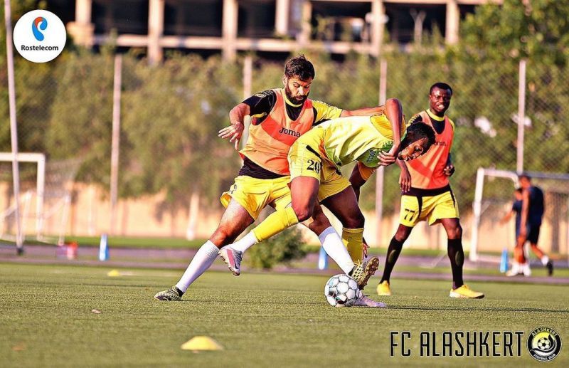 Alashkert will trade tackles with HJK. Photo credit: @fcalashkertyerevan Instagram