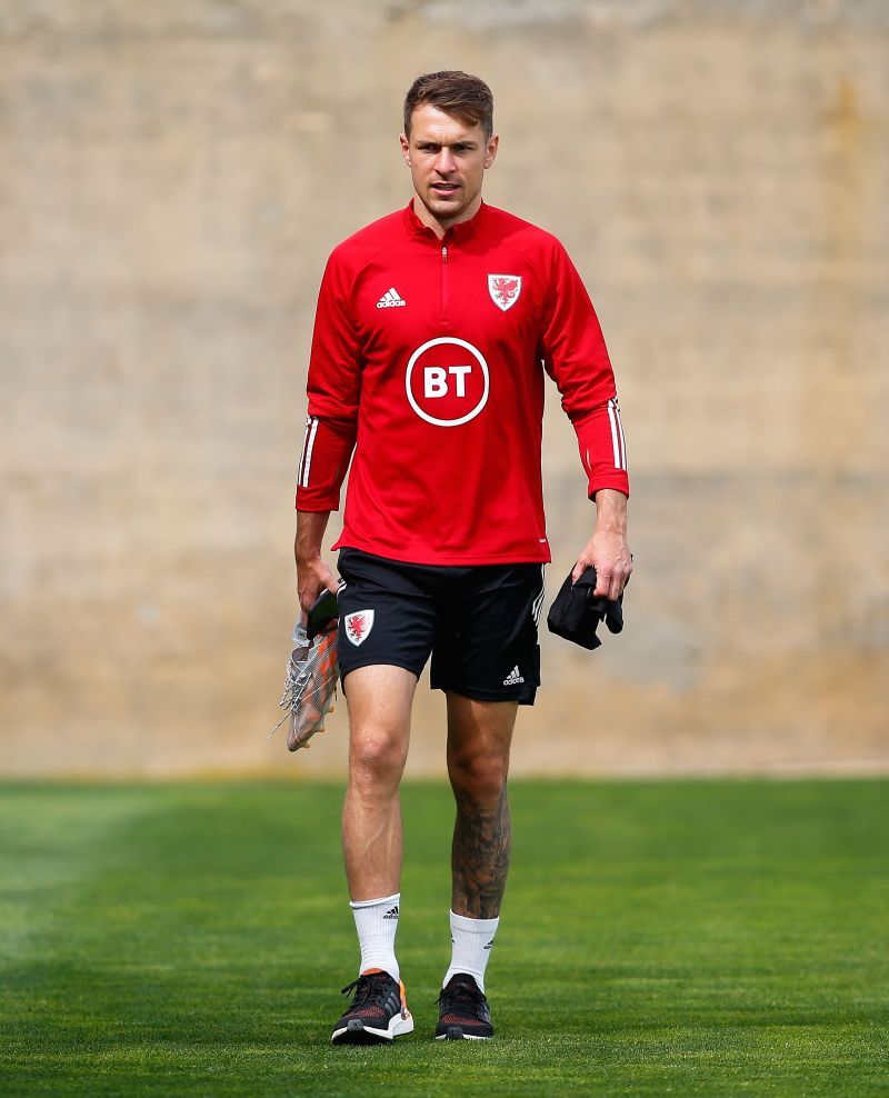 Wales Training Session v Leicester City - Premier League