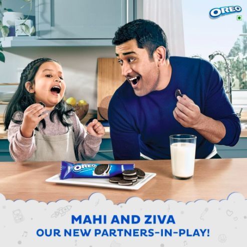 Ziva and MS Dhoni