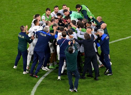 All smiles and happy faces in the Italian camp who are the current favourites to win UEFA EURO 2020.