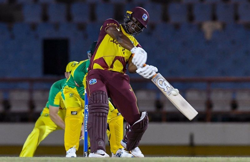 Evin Lewis was in fine form against Australia.