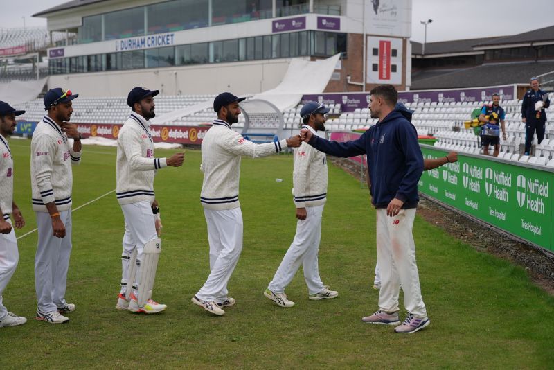 India, led by Rohit Sharma, drew the three-day first-class game against Select County XI [Credits: BCCI]