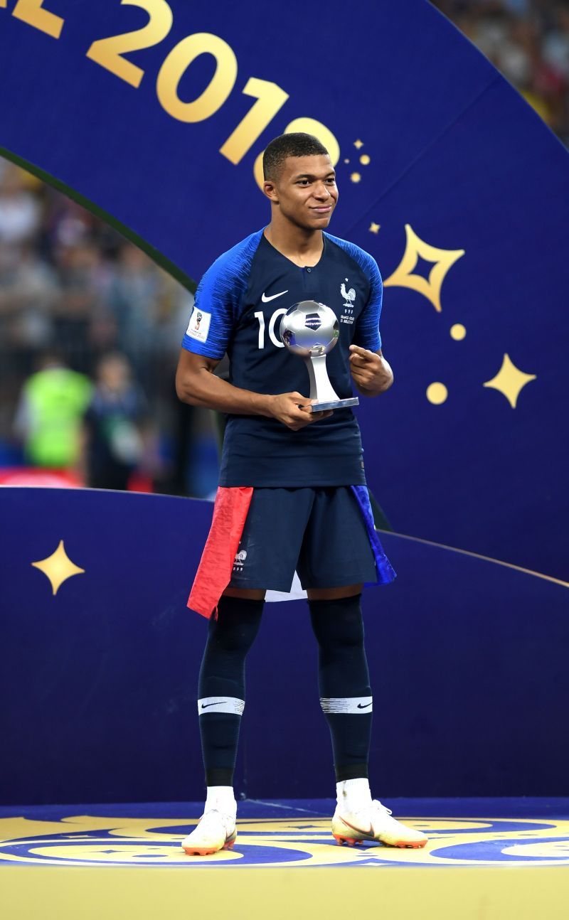 Kylian Mbappe won the Best Young Player award at the 2018 FIFA World Cup