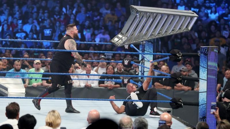 Shane McMahon vs. Kevin Owens in a ladder match from Friday Night SmackDown