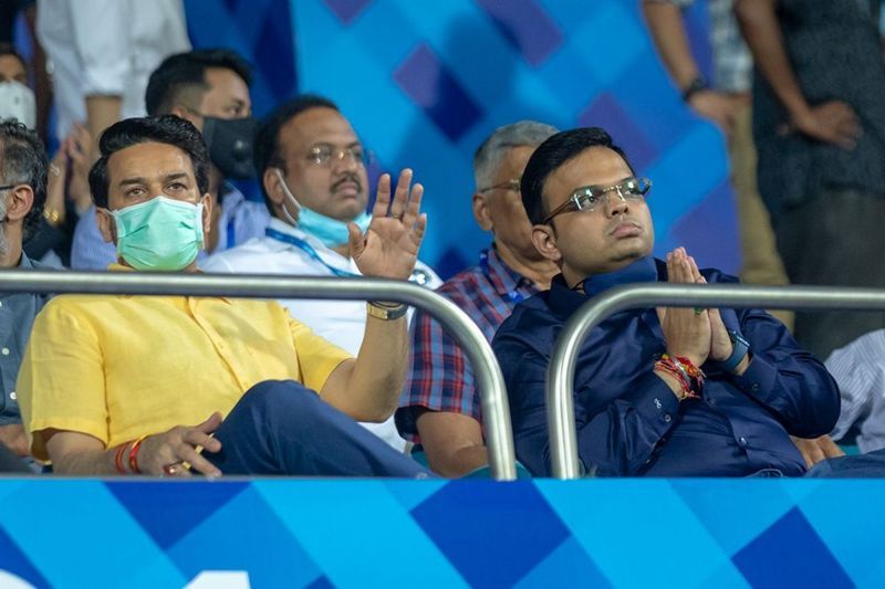 Jay Shah attended the first match of IPL 2021 at MA Chidambaram Stadium (Image Courtesy: IPLT20.com)