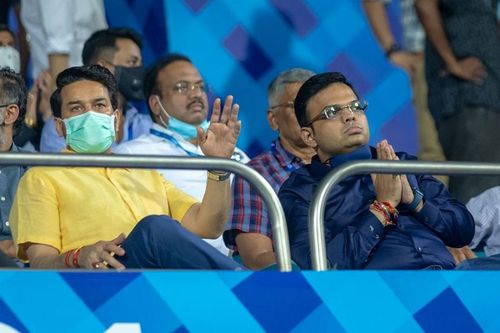 Jay Shah attended the first match of IPL 2021 at MA Chidambaram Stadium (Image Courtesy: IPLT20.com)