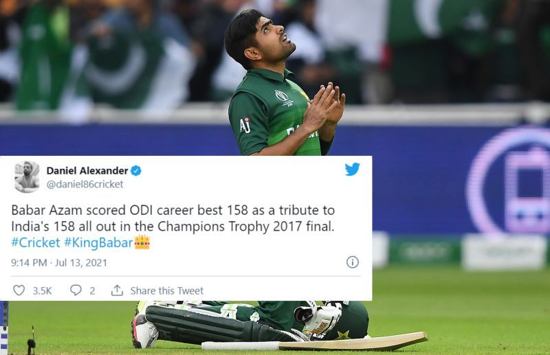 Twitter reactions to &lt;a href=&#039;https://www.sportskeeda.com/player/babar-azam&#039; target=&#039;_blank&#039; rel=&#039;noopener noreferrer&#039;&gt;Babar Azam&lt;/a&gt;&#039;s ton