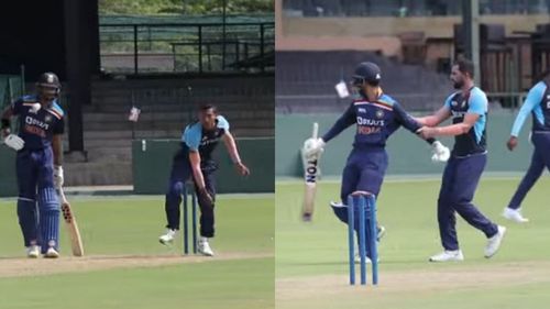 Snippets from India's 2nd intra-squad match. (PC: Newswire/YouTube)