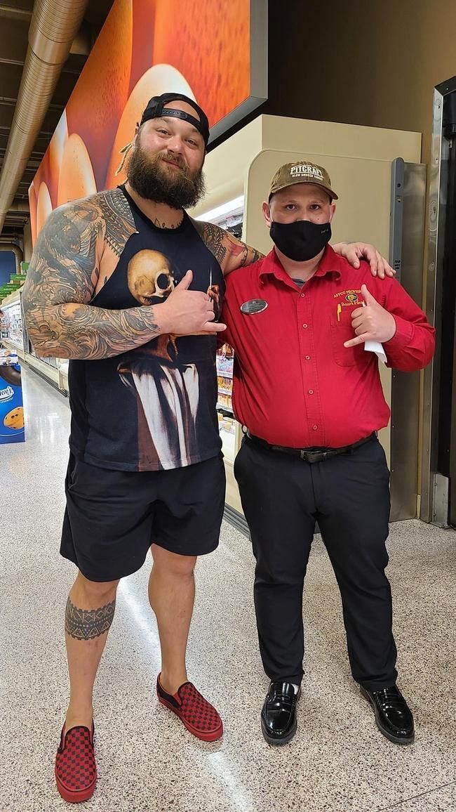 Bray Wyatt with the fan