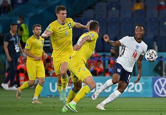 Ukraine were outclassed by England.