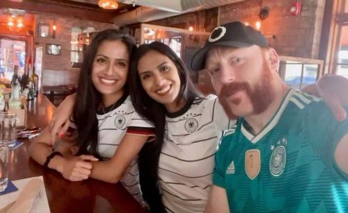 Sheamus with Isabella and her sister Miranda