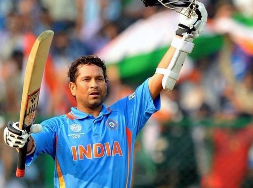 Sachin Tendulkar during the 2011 ODI World Cup