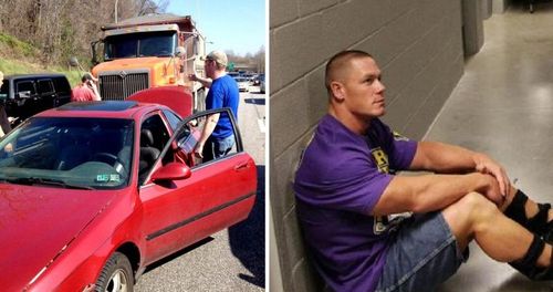 John Cena was involved in a car accident in March 2012