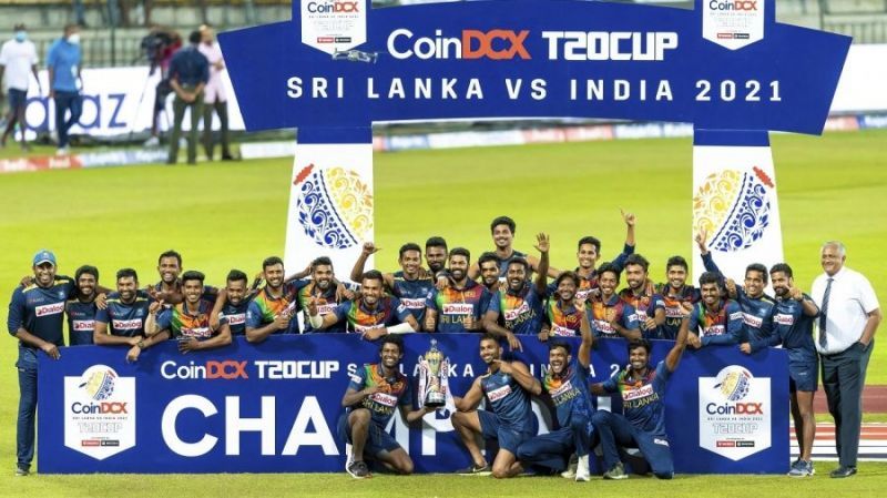 Sri Lanka celebrate the series win