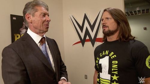 Vince McMahon and AJ Styles