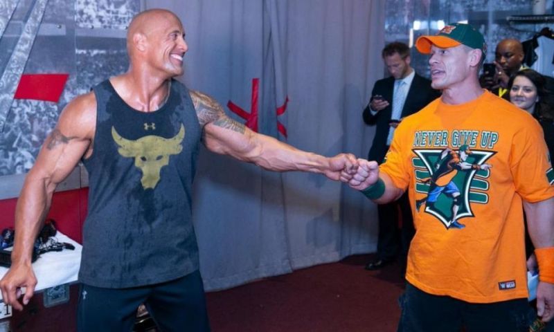 The Rock and John Cena