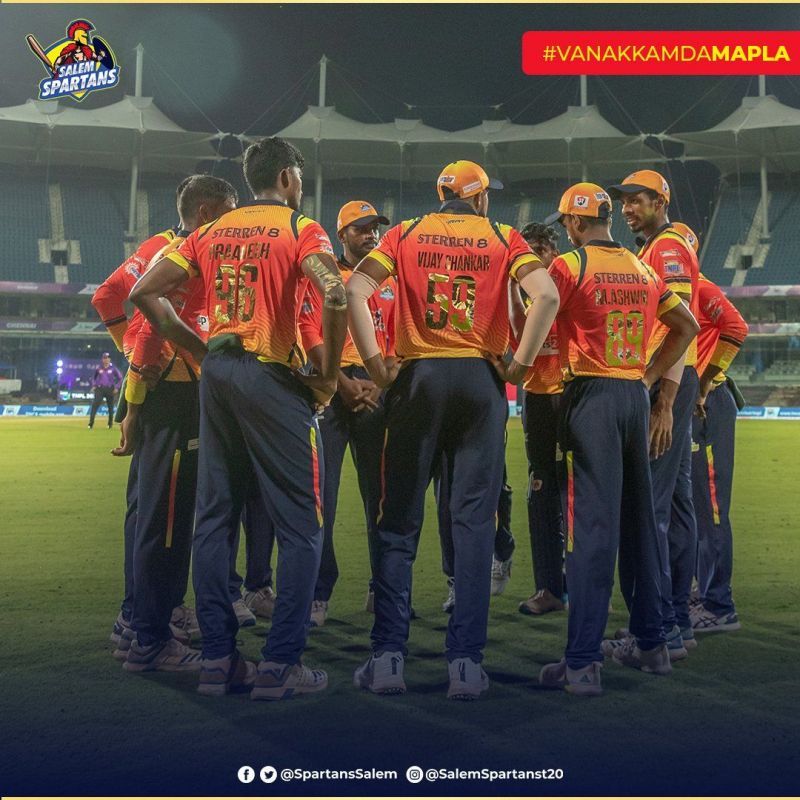 Salem Spartans start this TNPL 2021 clash as the favorites [PC: SS Twitter]