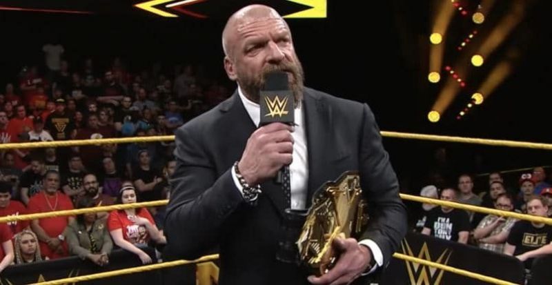 HHH with the NXT Championship