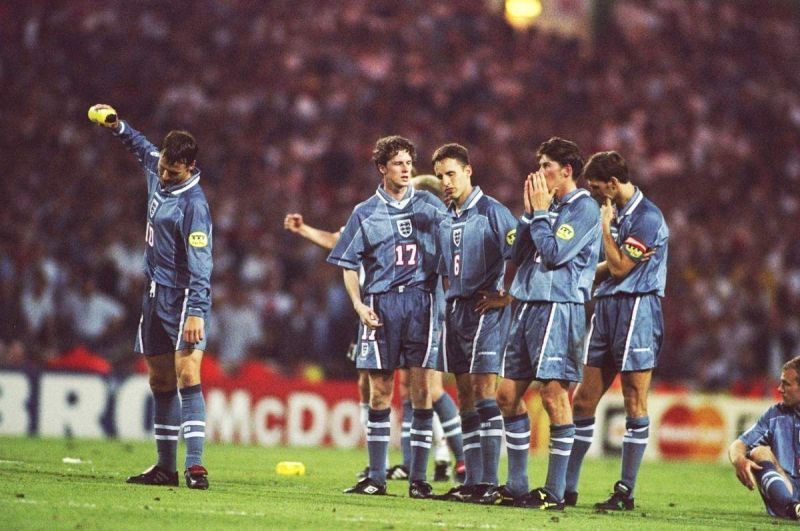 England lost their Euro&#039; 96 semi-final to Germany on penalties, sparking riots across the country.