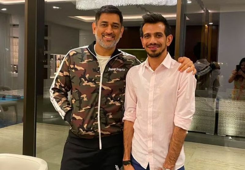 MS Dhoni and Yuzvendra Chahal are renowned for their humorous streak. Pic: Yuzvendra Chahal/ Instagram