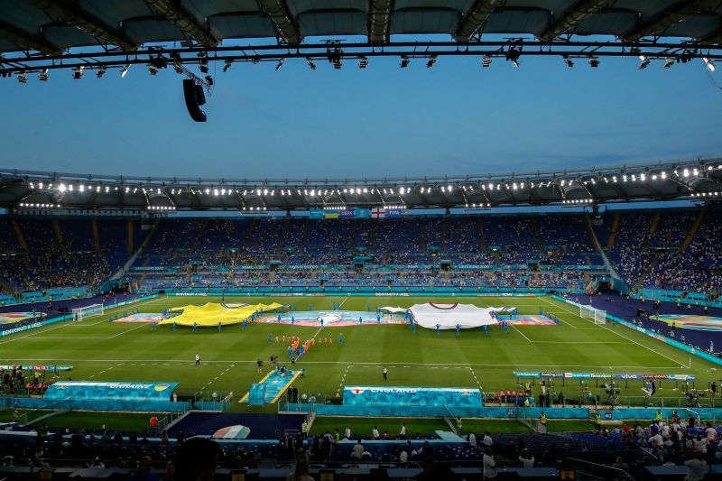 Rome's Stadio Olimpico hosted the exciting quarter-final tie.