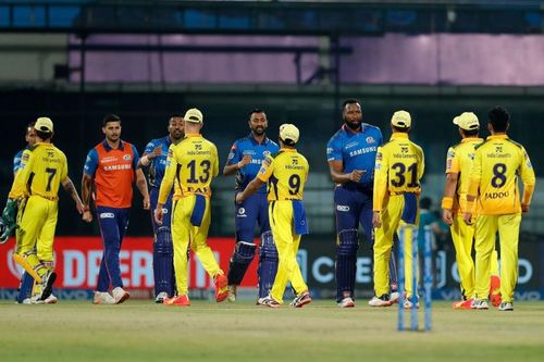 A special innings from Kieron Pollard helped the Mumbai Indians defeat the Chennai Super Kings in their previous meeting during IPL 2021's first phase (Image courtesy: IPLT20.com)